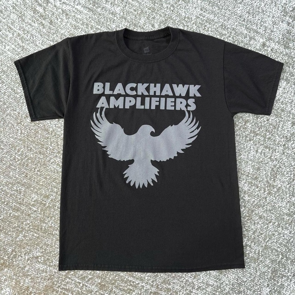 Blackhawk Amplifiers black graphic tee M